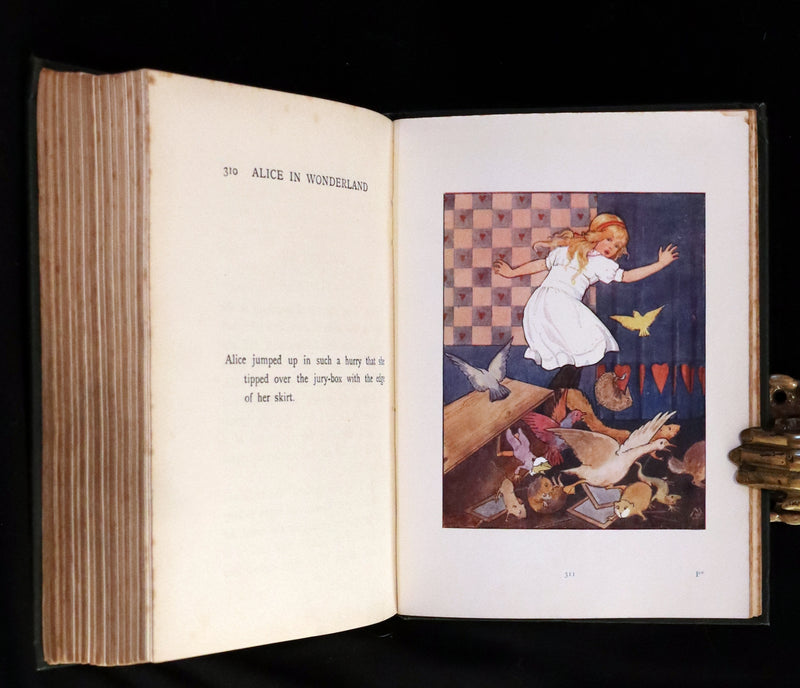 1916 Rare First Edition illustrated by Margaret W. Tarrant - Alice's Adventures in Wonderland.