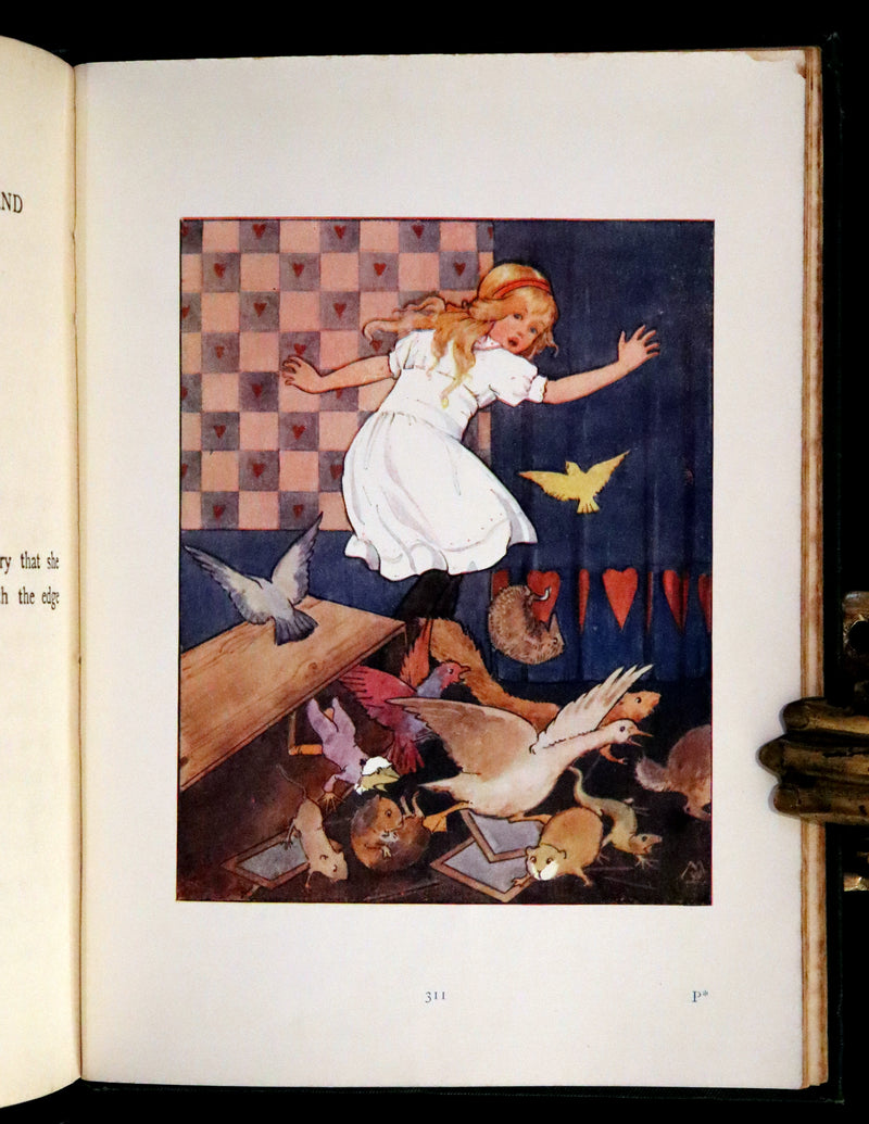 1916 Rare First Edition illustrated by Margaret W. Tarrant - Alice's Adventures in Wonderland.