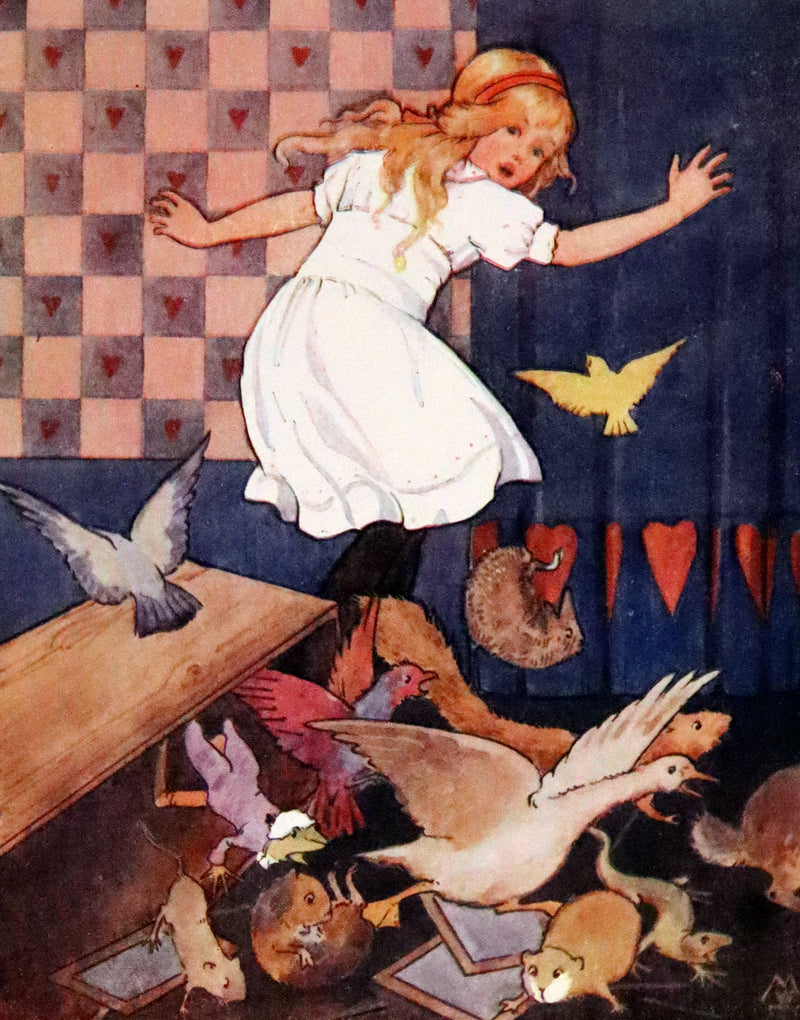 1916 Rare First Edition illustrated by Margaret W. Tarrant - Alice's Adventures in Wonderland.