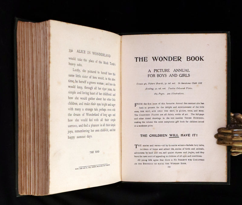 1916 Rare First Edition illustrated by Margaret W. Tarrant - Alice's Adventures in Wonderland.