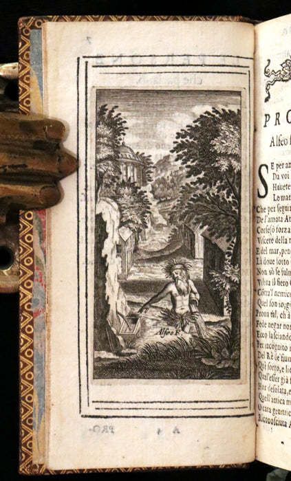 1650 Rare Italian Book - IL PASTOR FIDO by Giovanni Battista Guarini illustrated.