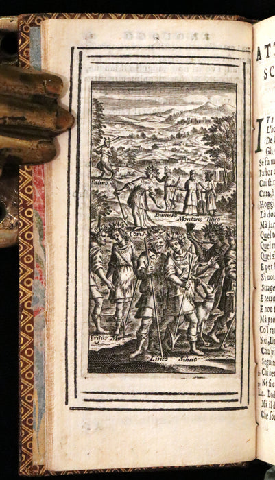 1650 Rare Italian Book - IL PASTOR FIDO by Giovanni Battista Guarini illustrated.