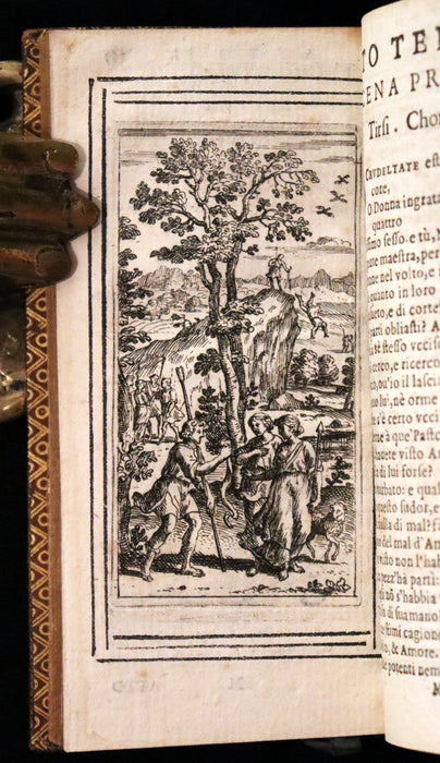 1650 Rare Italian Book - IL PASTOR FIDO by Giovanni Battista Guarini illustrated.