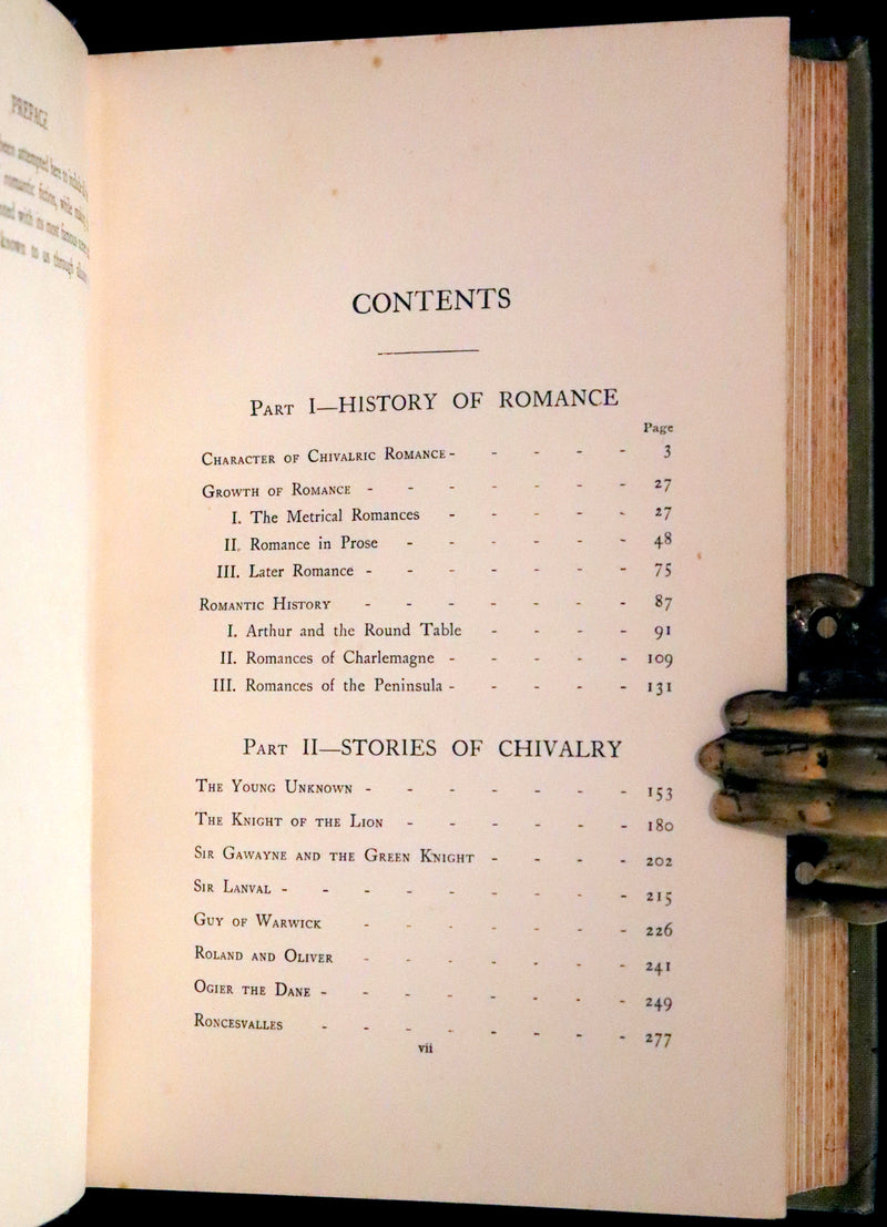 1912 Rare First Edition - ROMANCE and LEGEND of CHIVALRY by A. R. Hope Moncrieff.