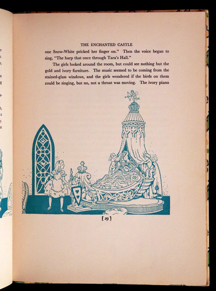 1935 Rare First Edition - The Enchanted Castle by Colleen Moore illustrated by Marie A. Lawson