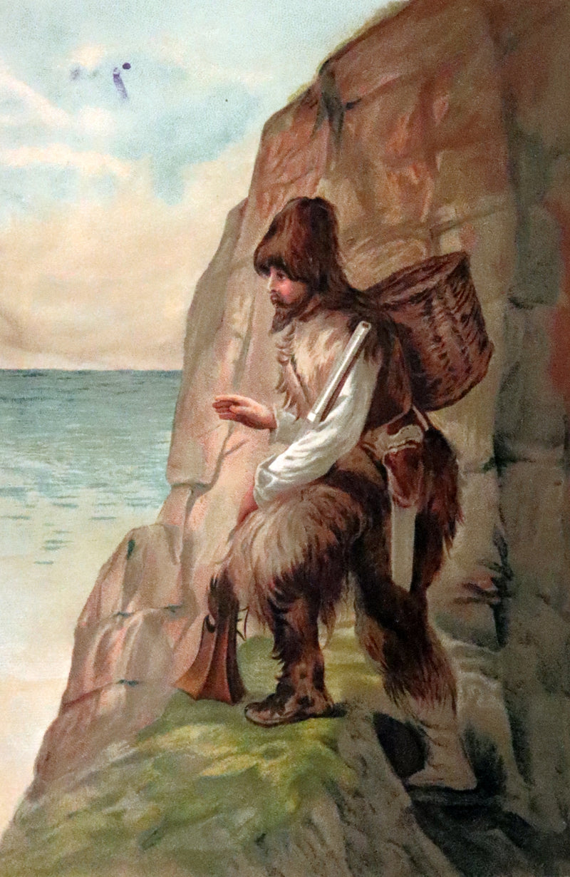 1901 Rare Book - THE LIFE and ADVENTURES OF ROBINSON CRUSOE Illustrated by J. D. Watson.