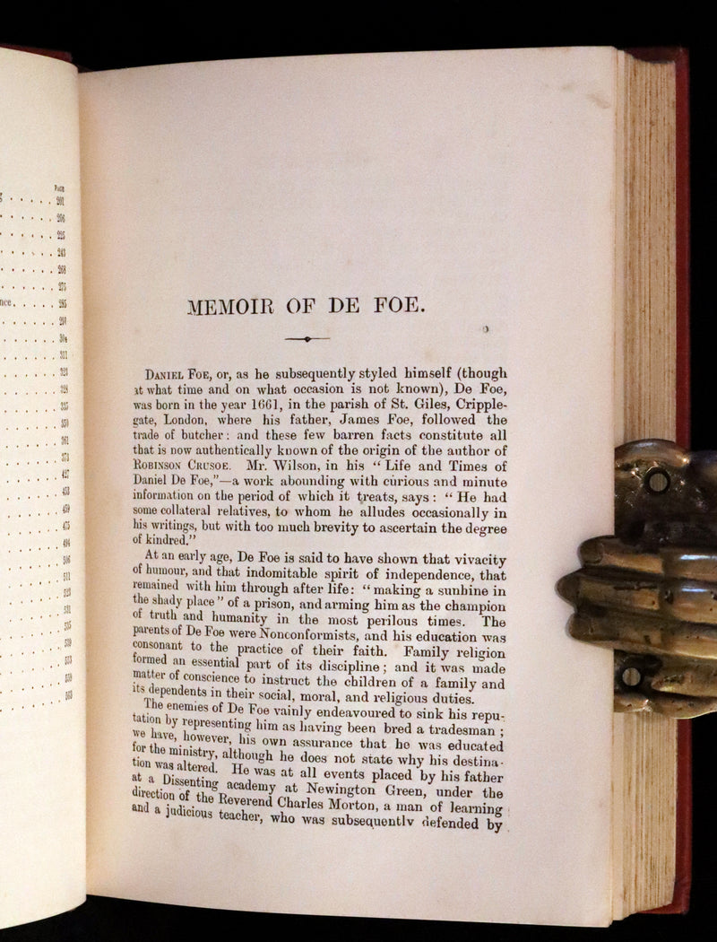 1901 Rare Book - THE LIFE and ADVENTURES OF ROBINSON CRUSOE Illustrated by J. D. Watson.