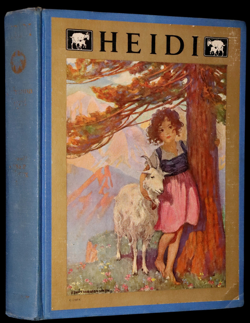 1922 Rare Book - HEIDI by Johanna Spyri illustrated in color by Jessie Willcox Smith.