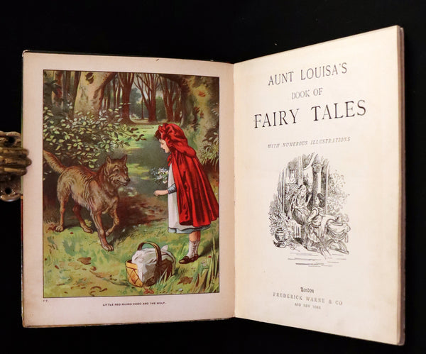 1900 Rare Book - AUNT LOUISA'S BOOK OF FAIRY TALES. Illustrated.