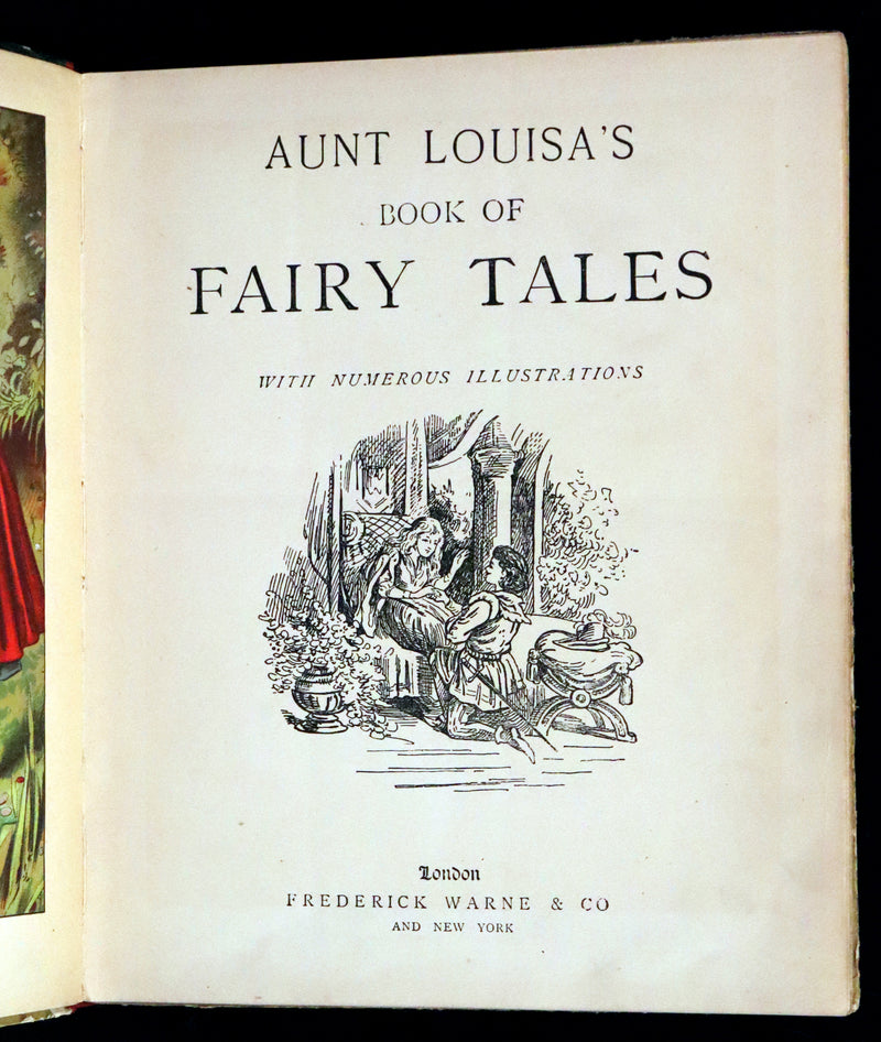 1900 Rare Book - AUNT LOUISA'S BOOK OF FAIRY TALES. Illustrated.