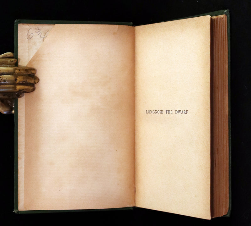 1890 Rare Book - William HAUFF's Longnose the Dwarf and Other Fairy Tales. Illustrated.
