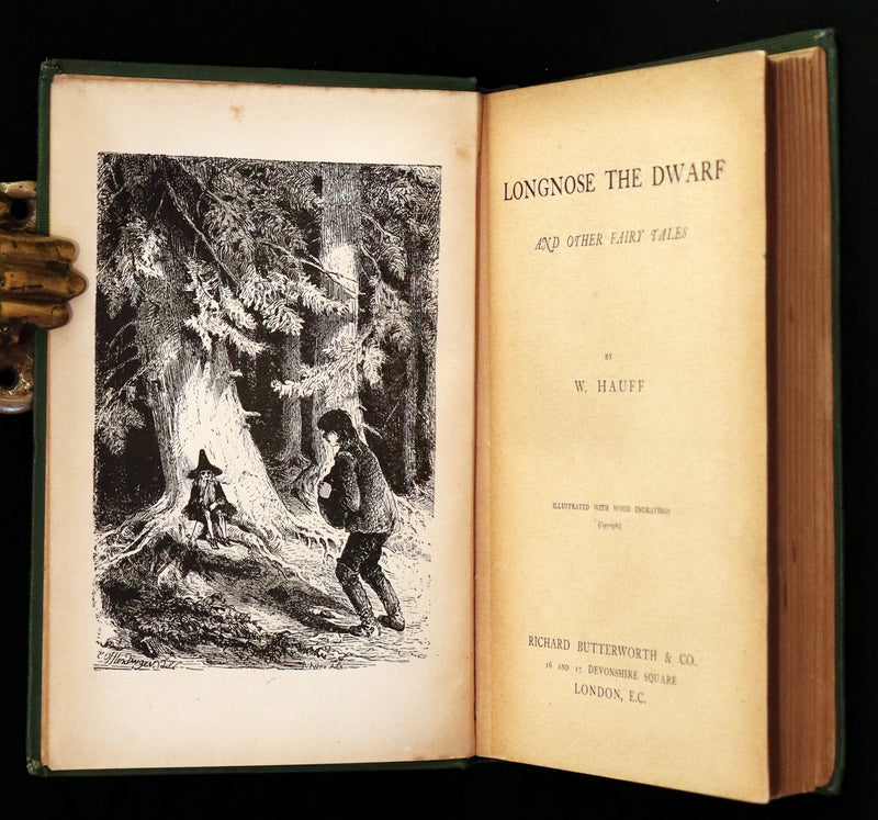 1890 Rare Book - William HAUFF's Longnose the Dwarf and Other Fairy Tales. Illustrated.