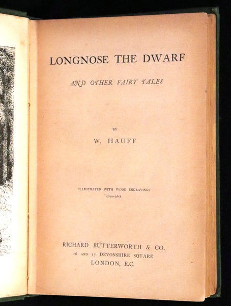 1890 Rare Book - William HAUFF's Longnose the Dwarf and Other Fairy Tales. Illustrated.