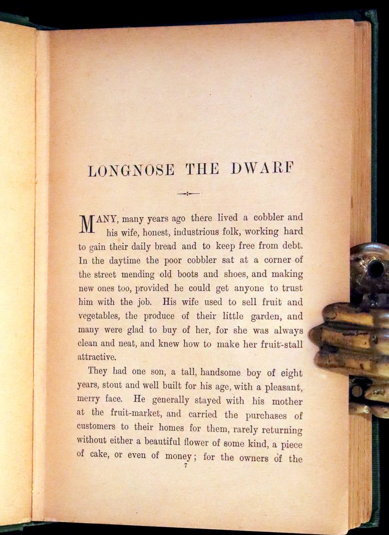 1890 Rare Book - William HAUFF's Longnose the Dwarf and Other Fairy Tales. Illustrated.