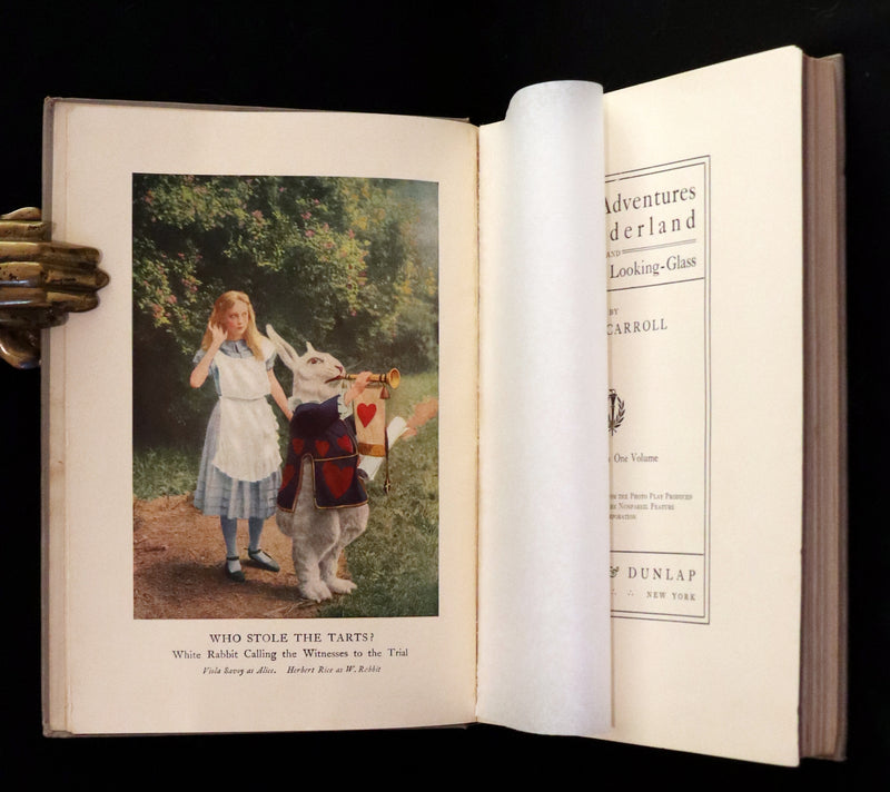 1915 Rare First Edition Photo Play - Alice's Adventures in Wonderland and Through the Looking Glass.