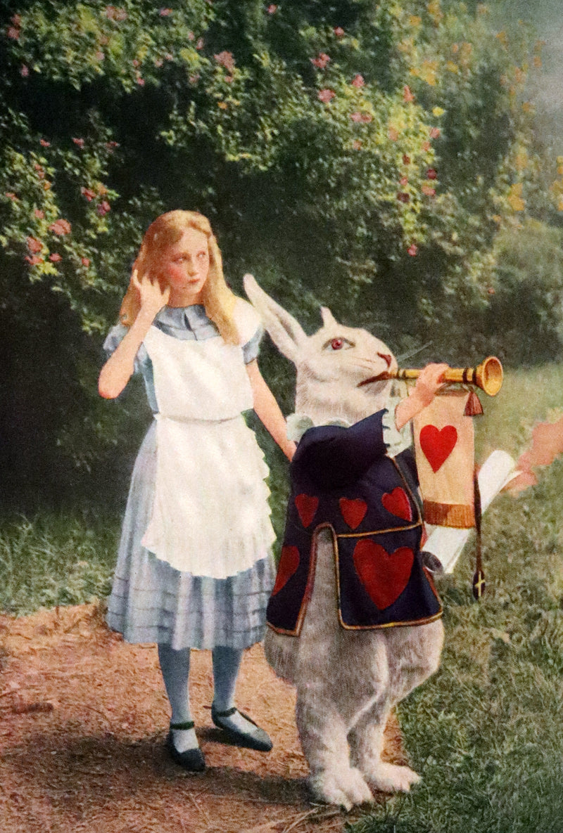 1915 Rare First Edition Photo Play - Alice's Adventures in Wonderland and Through the Looking Glass.