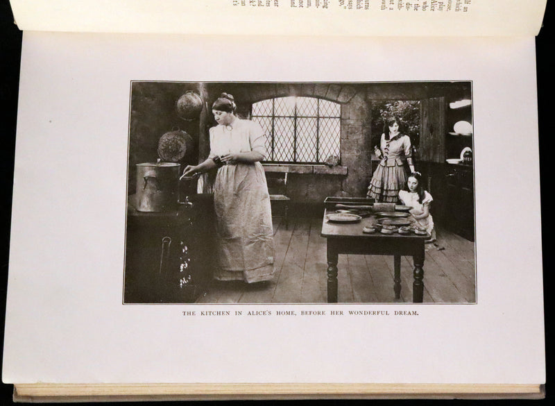1915 Rare First Edition Photo Play - Alice's Adventures in Wonderland and Through the Looking Glass.