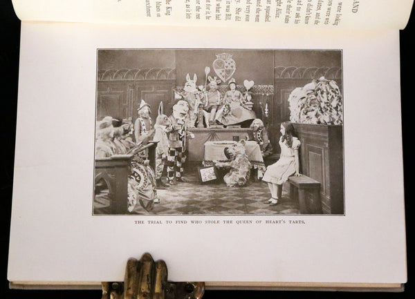 1915 Rare First Edition Photo Play - Alice's Adventures in Wonderland and Through the Looking Glass.