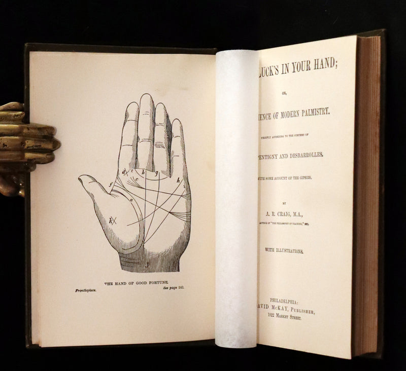 1880 Scarce Book - Your Luck's in your Hand, PALMISTRY with some account of the Gipsies