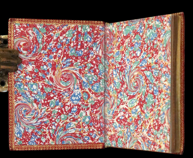 1877 French Book in an Exquisite Morocco Binding - The Perfumes of the Christian Girl - Les Parfums de la jeune fille chrétienne.