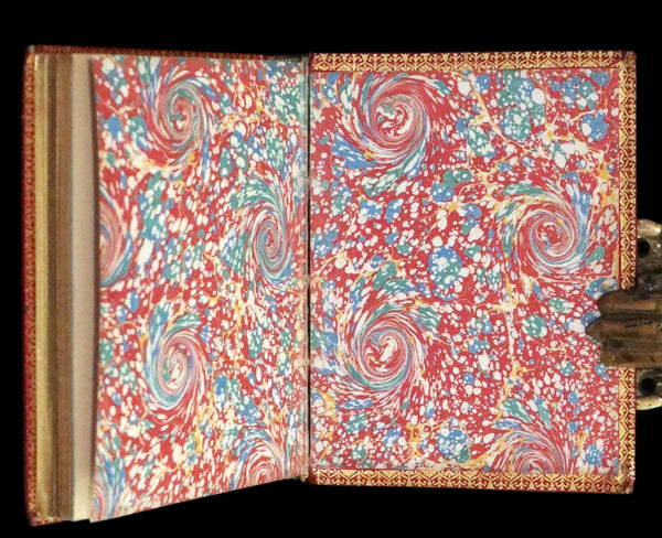 1877 French Book in an Exquisite Morocco Binding - The Perfumes of the Christian Girl - Les Parfums de la jeune fille chrétienne.