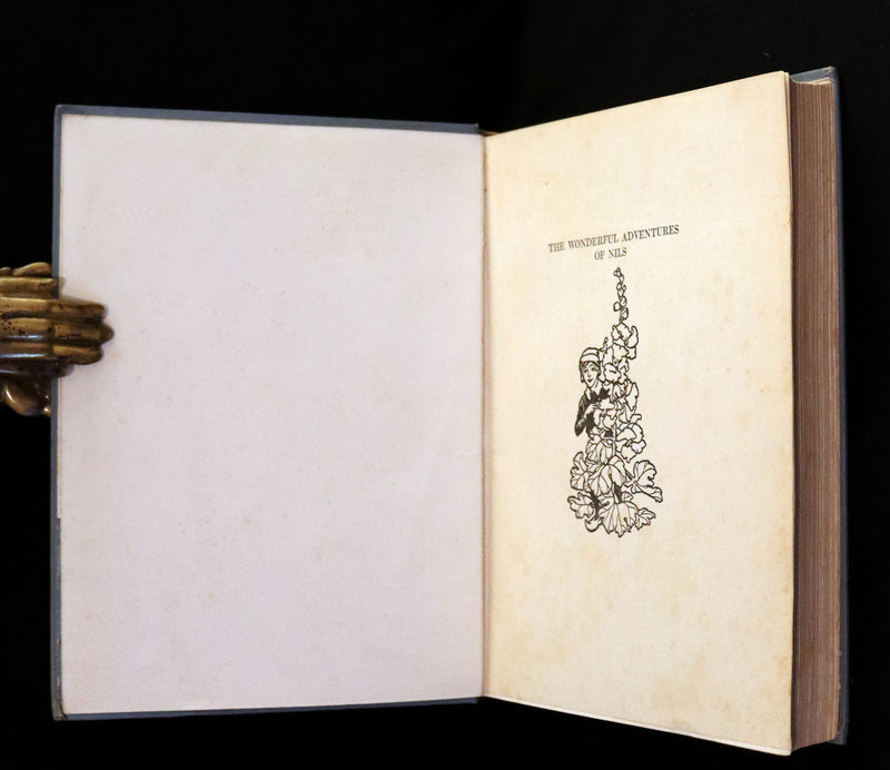 1911 Rare First illustrated Edition by Mary Hamilton Frye - THE WONDERFUL ADVENTURES OF NILS by Selma Lagerlof.