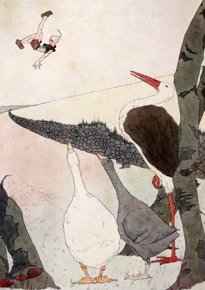 1911 Rare First illustrated Edition by Mary Hamilton Frye - THE WONDERFUL ADVENTURES OF NILS by Selma Lagerlof.