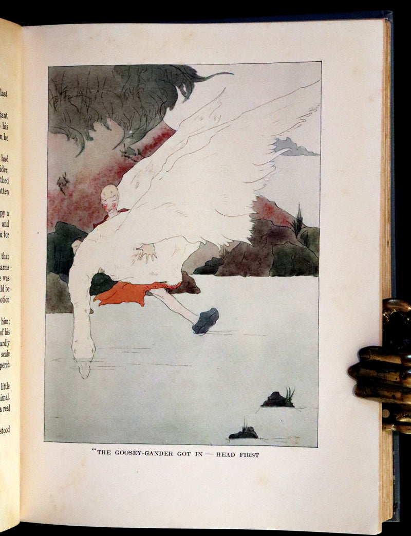 1911 Rare First illustrated Edition by Mary Hamilton Frye - THE WONDERFUL ADVENTURES OF NILS by Selma Lagerlof.