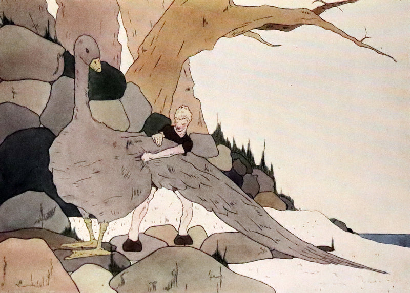 1911 Rare First illustrated Edition by Mary Hamilton Frye - THE WONDERFUL ADVENTURES OF NILS by Selma Lagerlof.