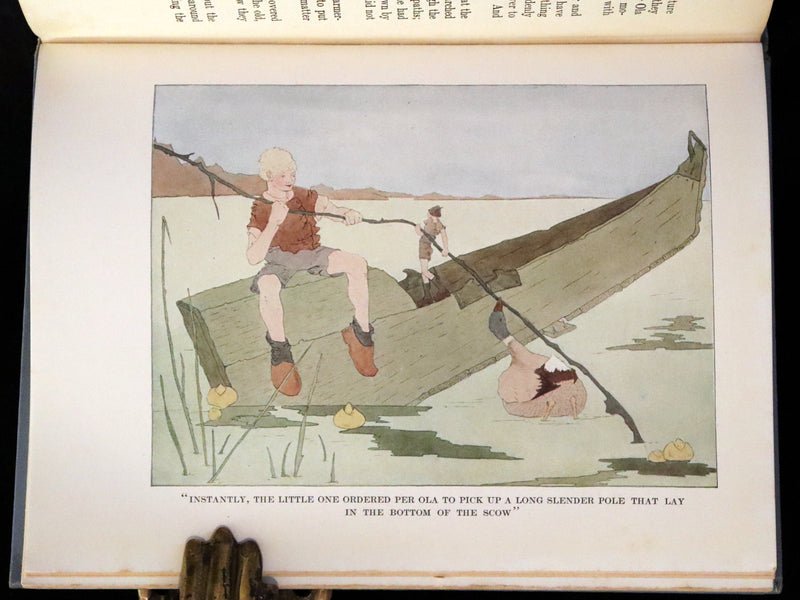 1911 Rare First illustrated Edition by Mary Hamilton Frye - THE WONDERFUL ADVENTURES OF NILS by Selma Lagerlof.