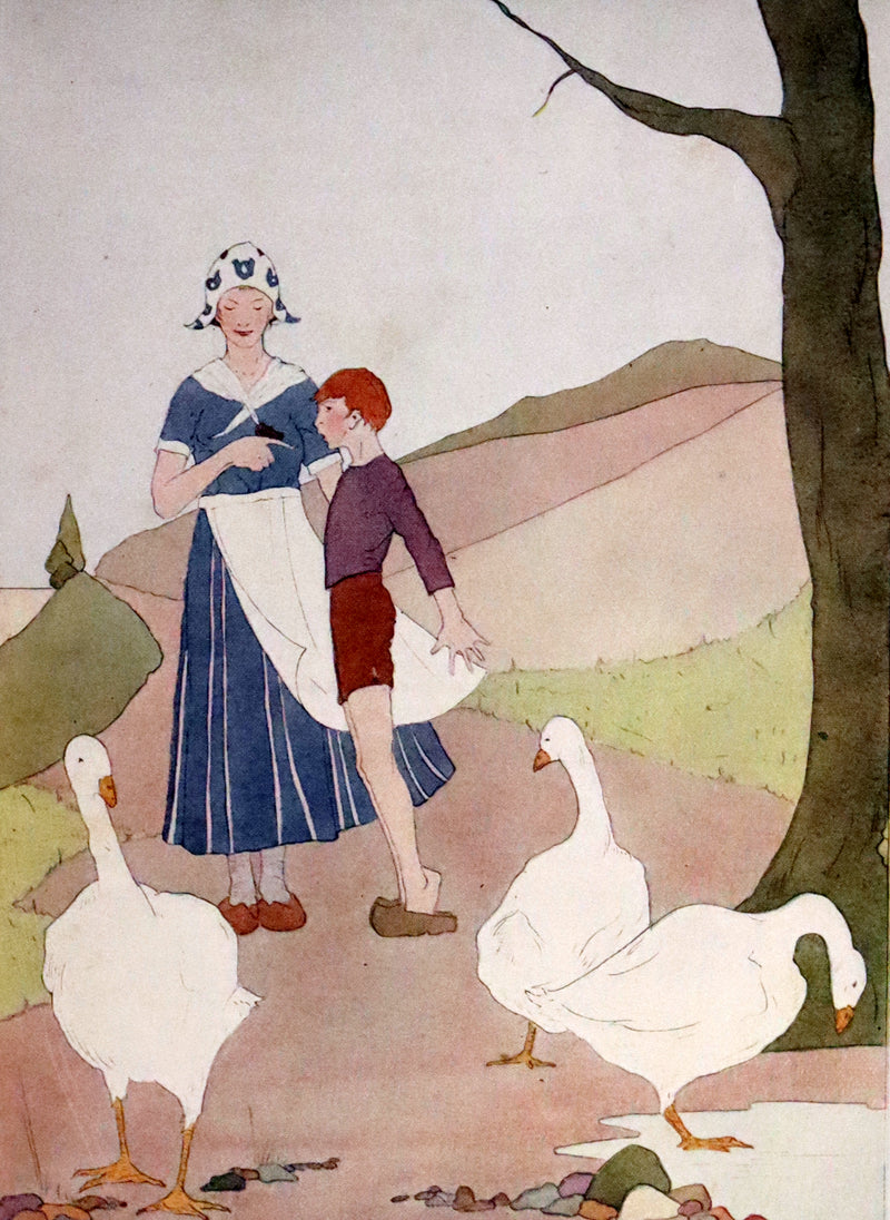 1911 Rare First illustrated Edition by Mary Hamilton Frye - THE WONDERFUL ADVENTURES OF NILS by Selma Lagerlof.