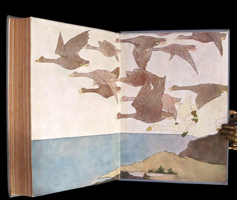 1911 Rare First illustrated Edition by Mary Hamilton Frye - THE WONDERFUL ADVENTURES OF NILS by Selma Lagerlof.