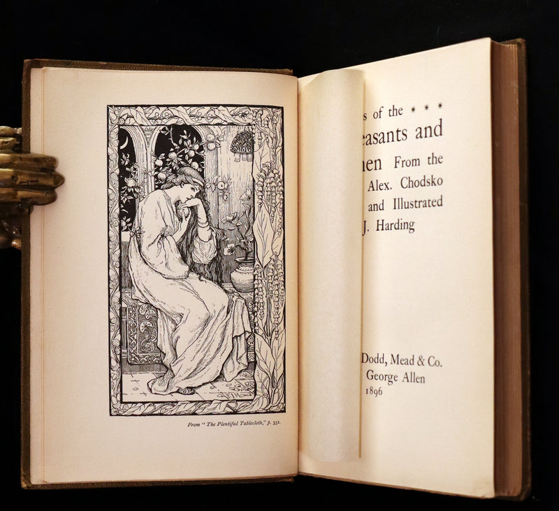 1896 Rare First Edition - Fairy Tales of the Slav Peasants & Herdsmen illustrated by Emily J. Harding.