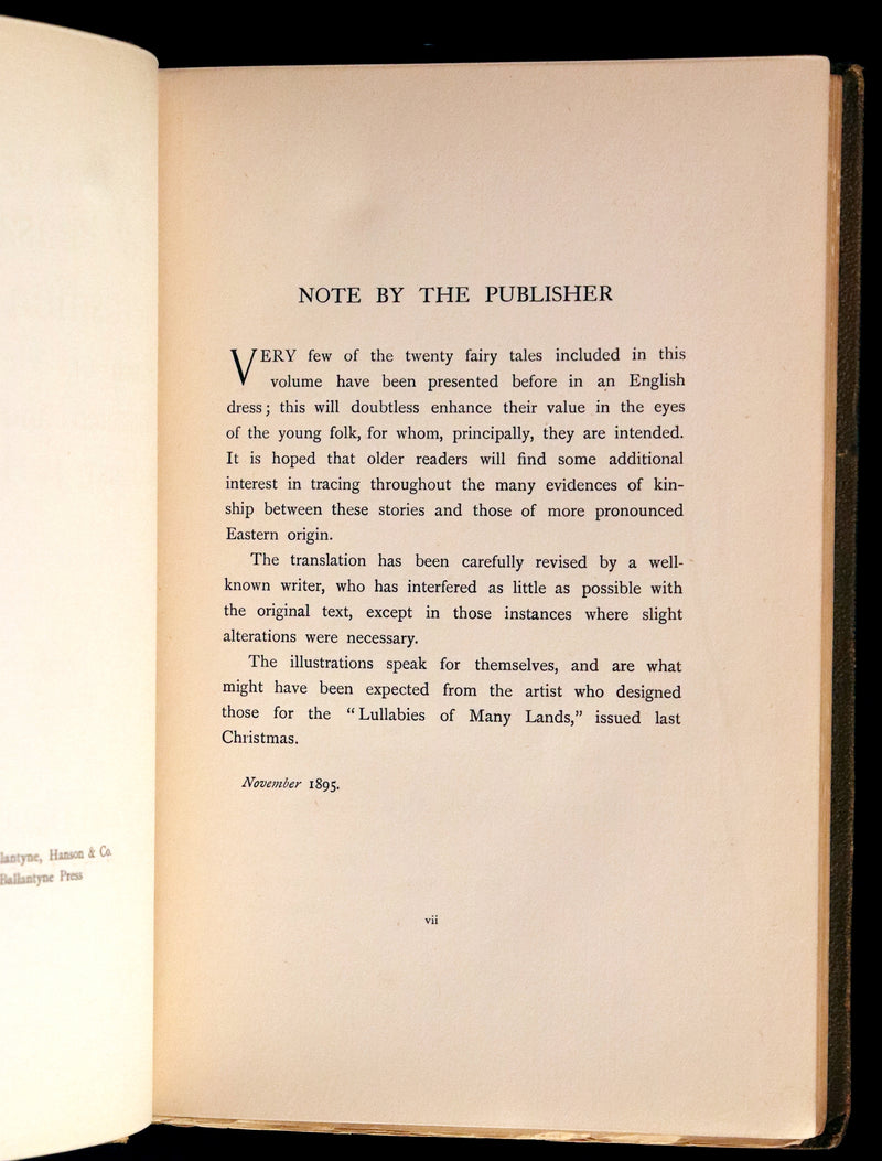 1896 Rare First Edition - Fairy Tales of the Slav Peasants & Herdsmen illustrated by Emily J. Harding.
