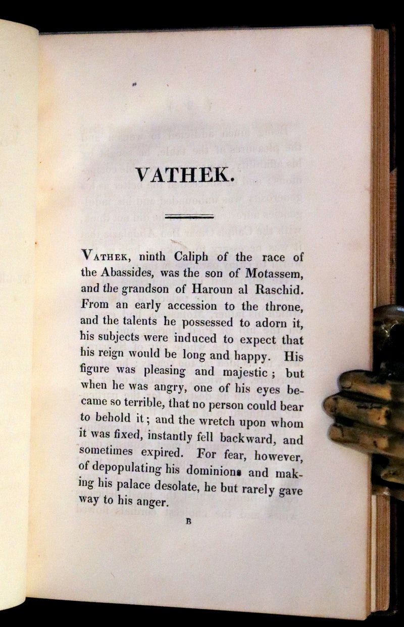 1832 Rare Gothic Book - Vathek (an Arabian Tale) by William Thomas Beckford.