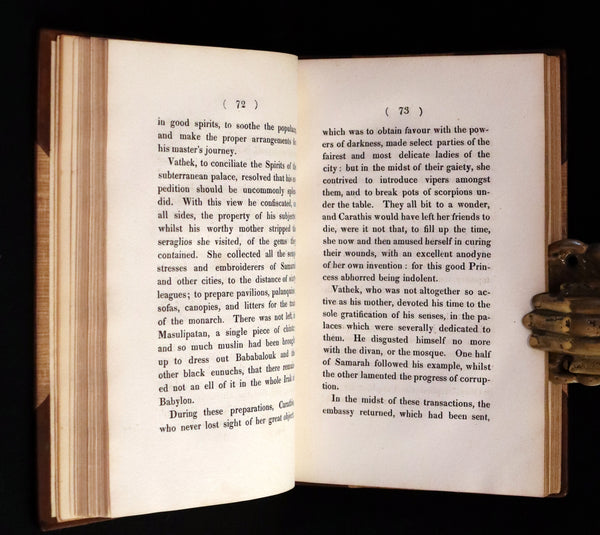 1832 Rare Gothic Book - Vathek (an Arabian Tale) by William Thomas Beckford.