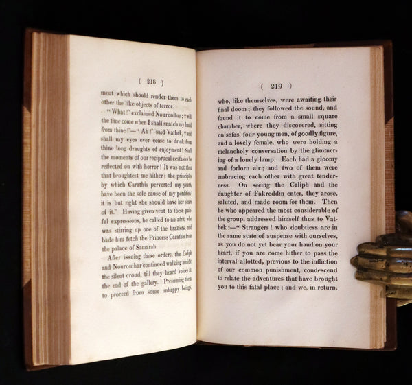 1832 Rare Gothic Book - Vathek (an Arabian Tale) by William Thomas Beckford.