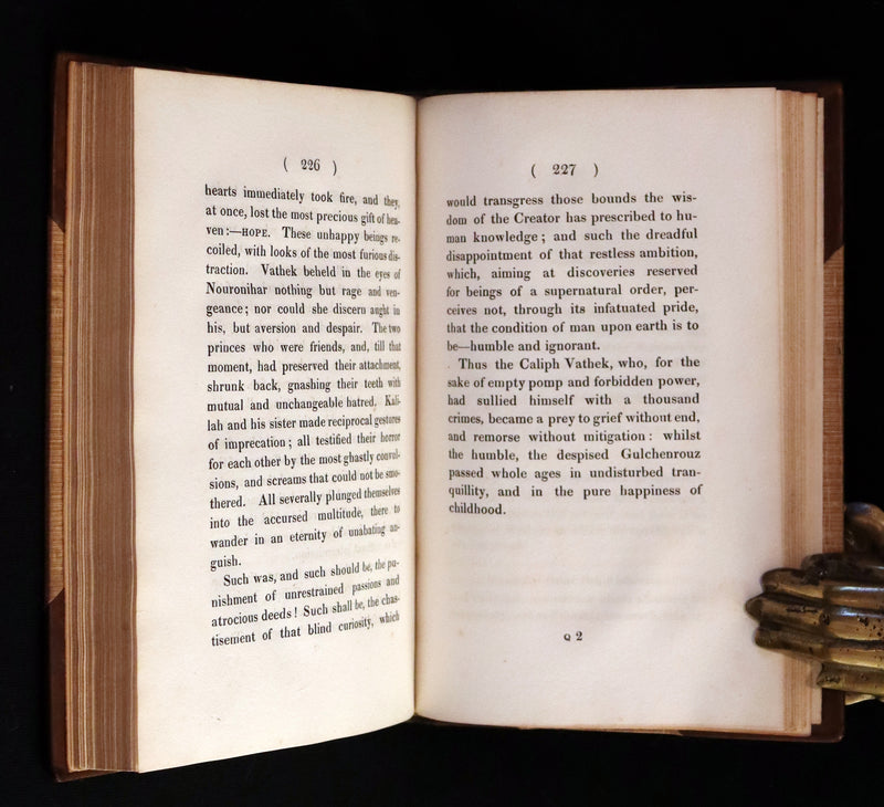 1832 Rare Gothic Book - Vathek (an Arabian Tale) by William Thomas Beckford.