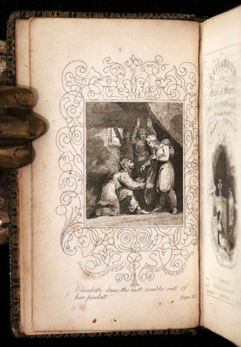 1825 Rare miniature Edition - ELIZABETH, or, The EXILES OF SIBERIA. A Tale, Founded on Facts by Madame Cottin.