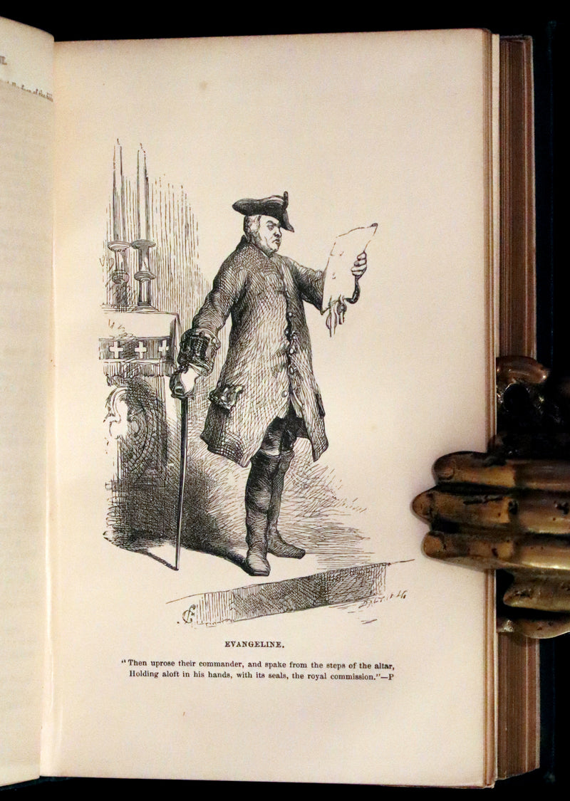 1866 Rare Book - The Poetical Works of Henry Wadsworth Longfellow. With Illustrations by John Gilbert.