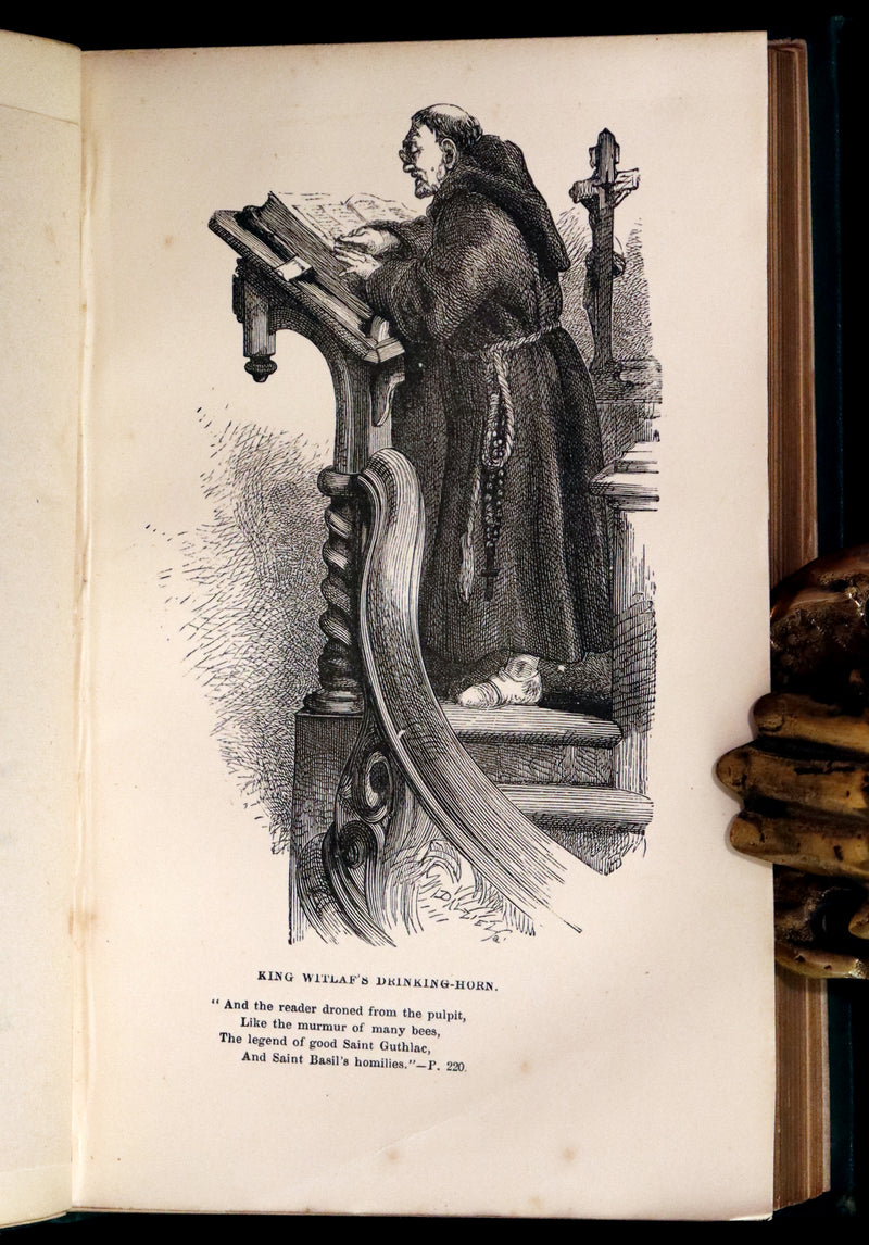 1866 Rare Book - The Poetical Works of Henry Wadsworth Longfellow. With Illustrations by John Gilbert.