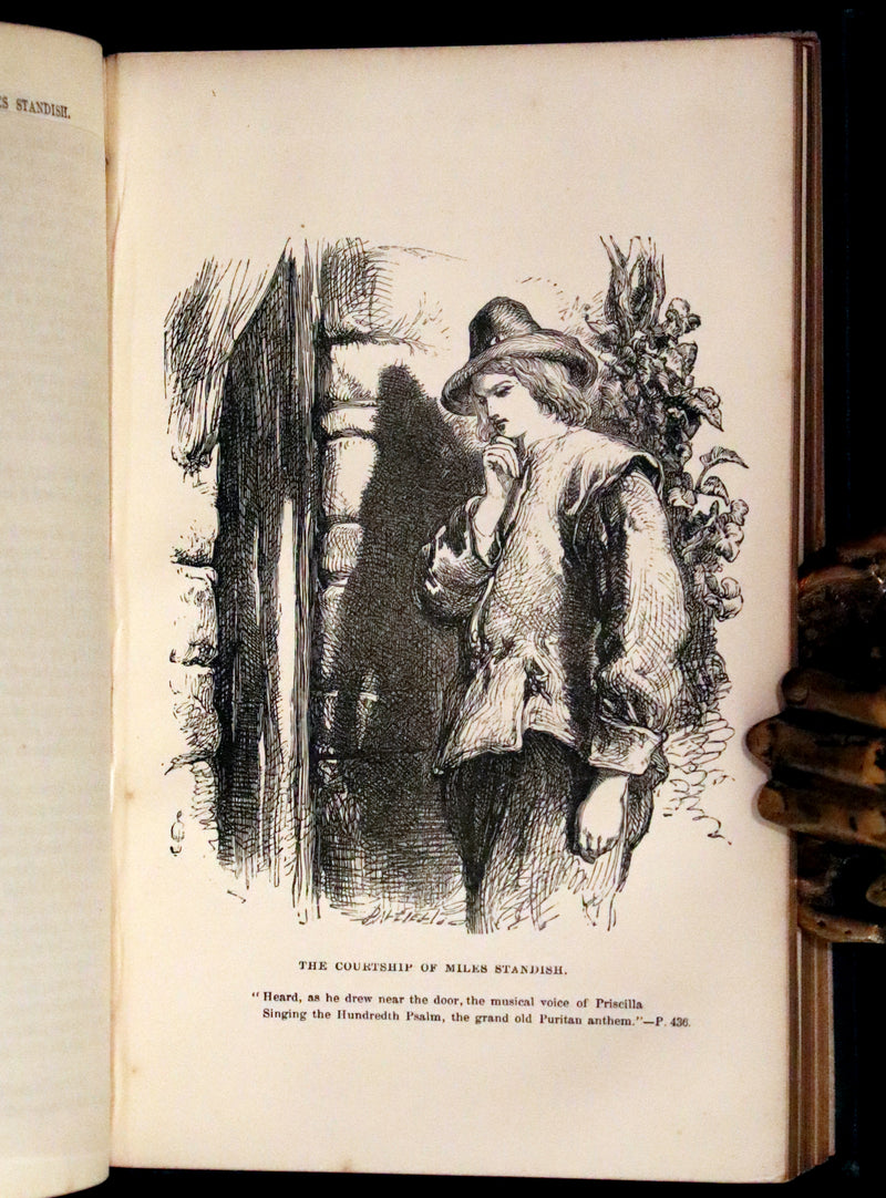 1866 Rare Book - The Poetical Works of Henry Wadsworth Longfellow. With Illustrations by John Gilbert.