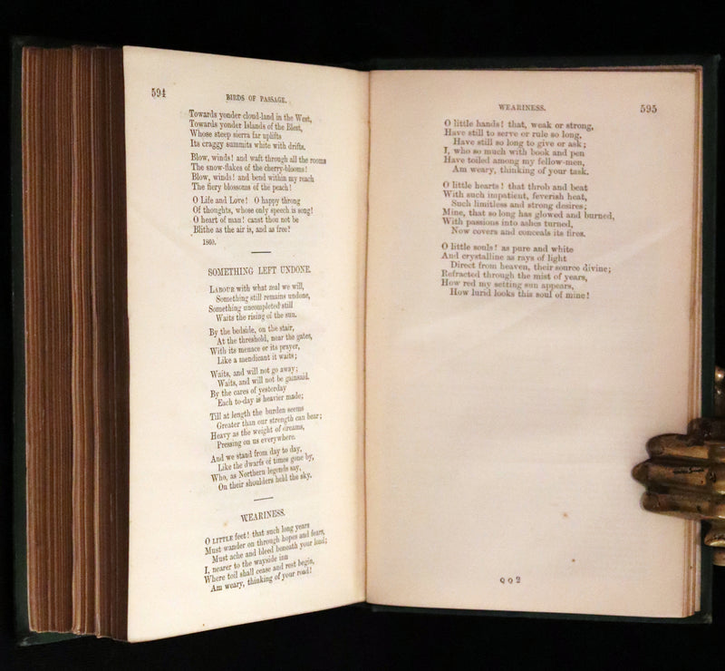 1866 Rare Book - The Poetical Works of Henry Wadsworth Longfellow. With Illustrations by John Gilbert.