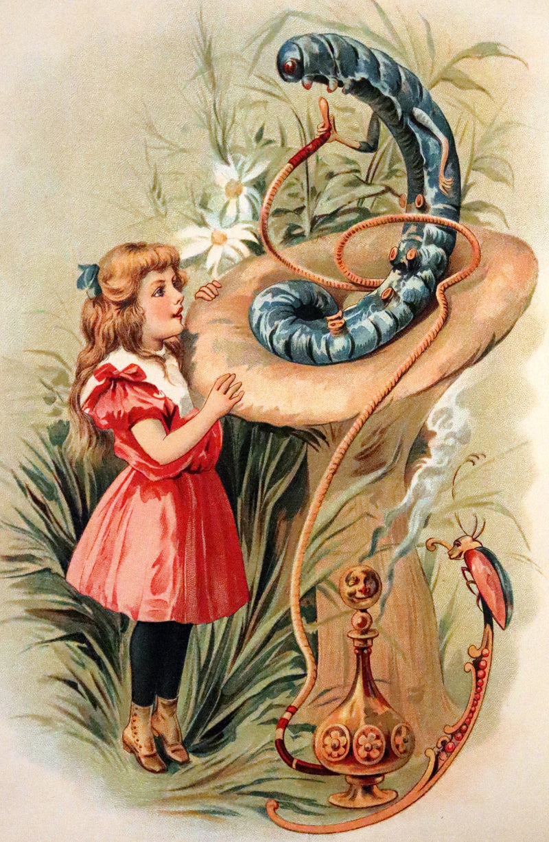 1898 Scarce Lothrop Edition - ALICE'S ADVENTURES IN WONDERLAND AND THROUGH THE LOOKING-GLASS. Illustrated in Color.
