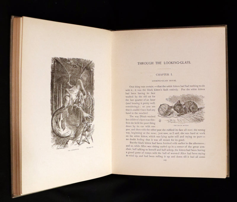 1898 Scarce Lothrop Edition - ALICE'S ADVENTURES IN WONDERLAND AND THROUGH THE LOOKING-GLASS. Illustrated in Color.