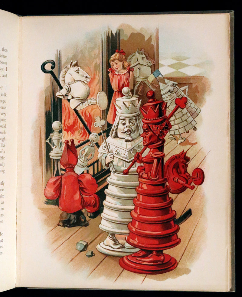 1898 Scarce Lothrop Edition - ALICE'S ADVENTURES IN WONDERLAND AND THROUGH THE LOOKING-GLASS. Illustrated in Color.