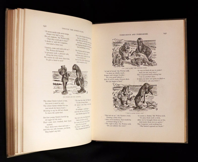1898 Scarce Lothrop Edition - ALICE'S ADVENTURES IN WONDERLAND AND THROUGH THE LOOKING-GLASS. Illustrated in Color.