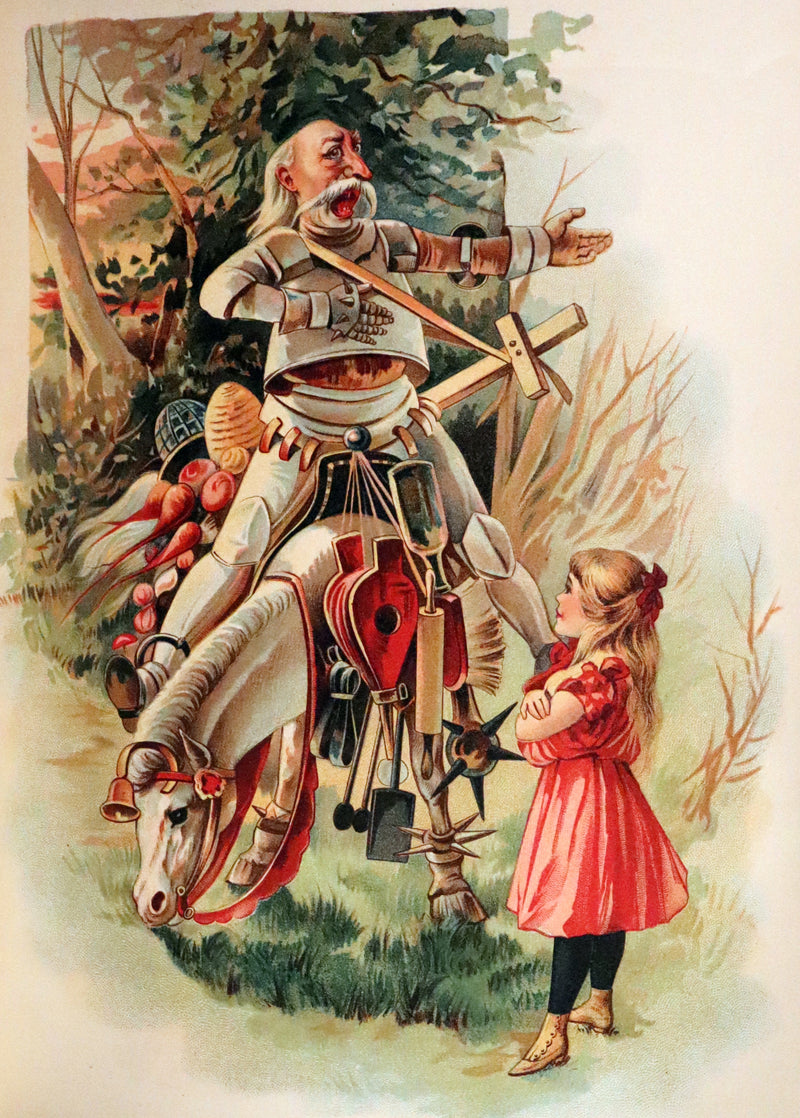 1898 Scarce Lothrop Edition - ALICE'S ADVENTURES IN WONDERLAND AND THROUGH THE LOOKING-GLASS. Illustrated in Color.