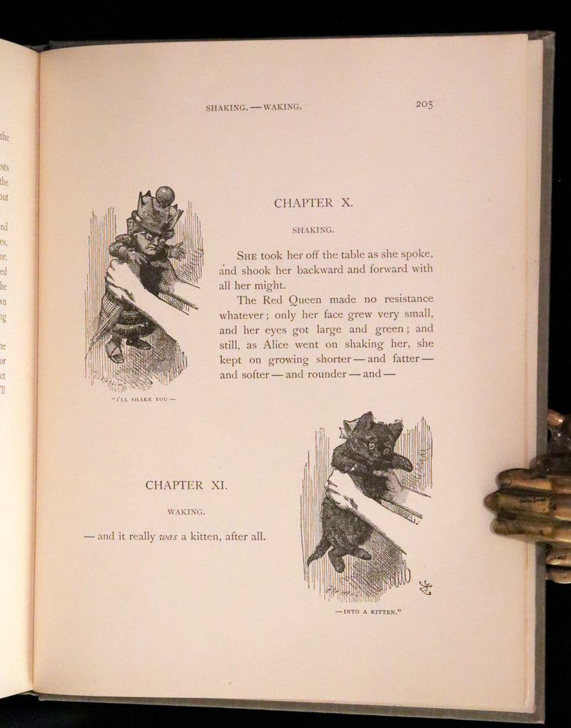 1898 Scarce Lothrop Edition - ALICE'S ADVENTURES IN WONDERLAND AND THROUGH THE LOOKING-GLASS. Illustrated in Color.