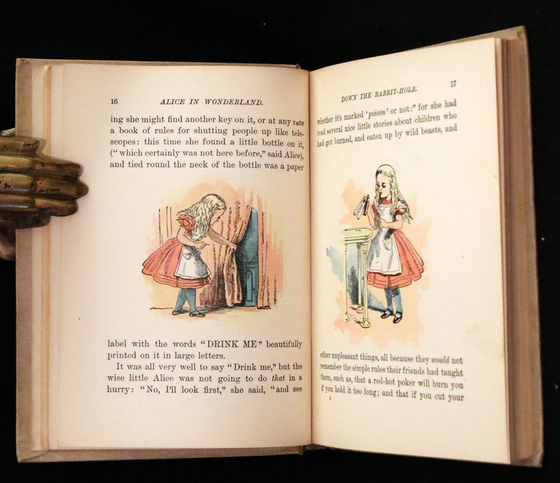 1899 Scarce McKibbin First Color Edition - ALICE'S ADVENTURES IN WONDERLAND by Lewis Carroll.